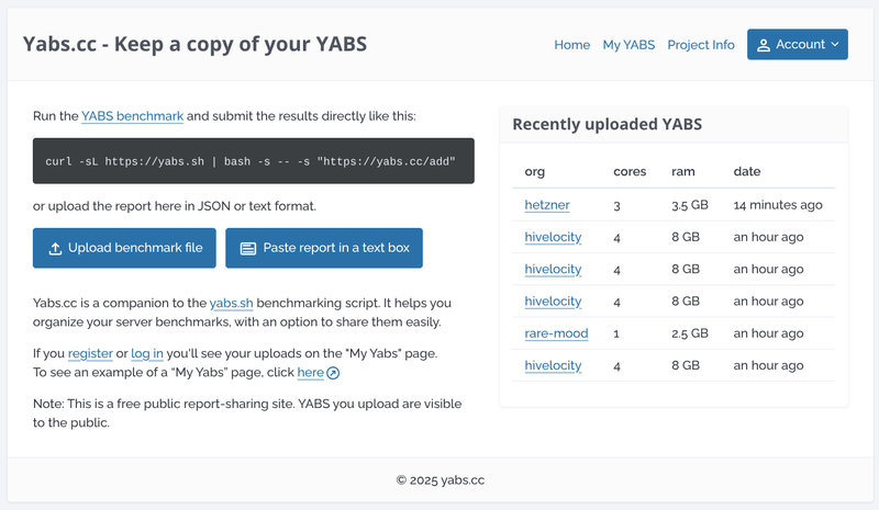 yabs.cc homepage